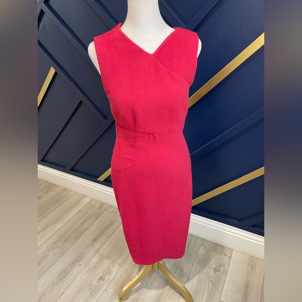 Jason Wu Collection Red Crossover Midi Dress. - image 1